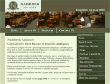 Tablet Screenshot of nambrokantiques.com.au